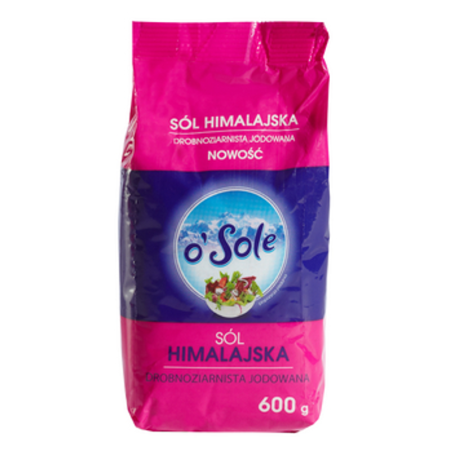 Sól himalajska drobnoziarnista jodowana 600 g O'Sole